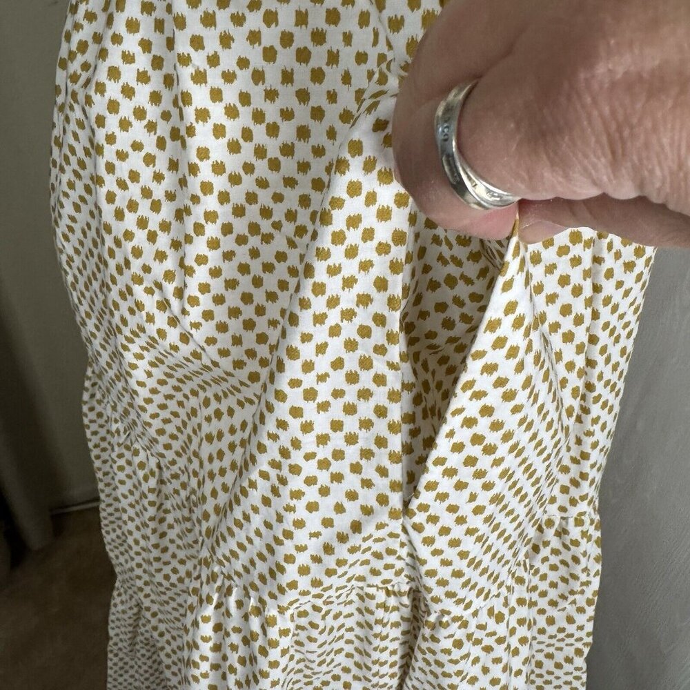 ANTHROPOLOGIE Somerset Puff Sleeve Edition Neutral Motif S Small - Picture 5 of 11